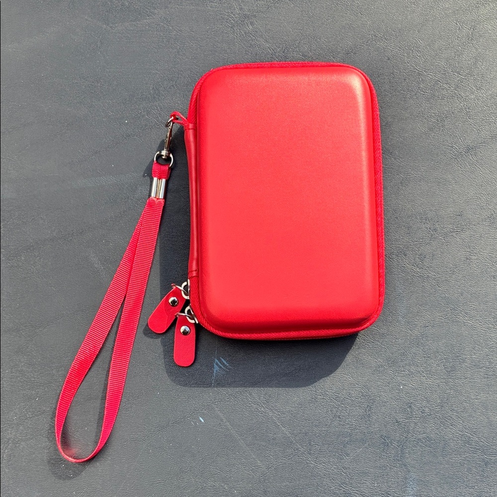 Lacdo Red Electronics Travel Carrying Case